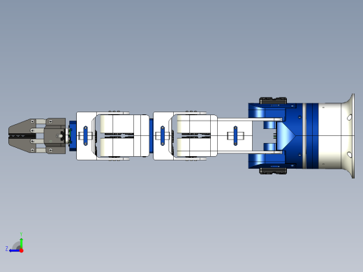 smartrobo五自由度机械臂机器人3D数模图纸 STP格式右视缩略图