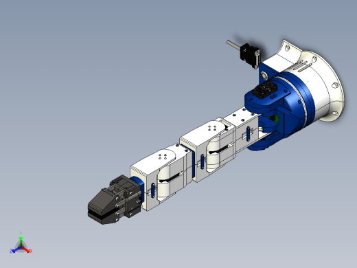 smartrobo五自由度机械臂机器人3D数模图纸 STP格式正等轴测缩略图