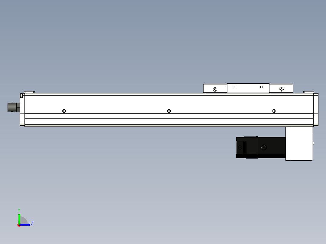 Toyo东佑达直线模组-ECH12-300-BM-100W左视图