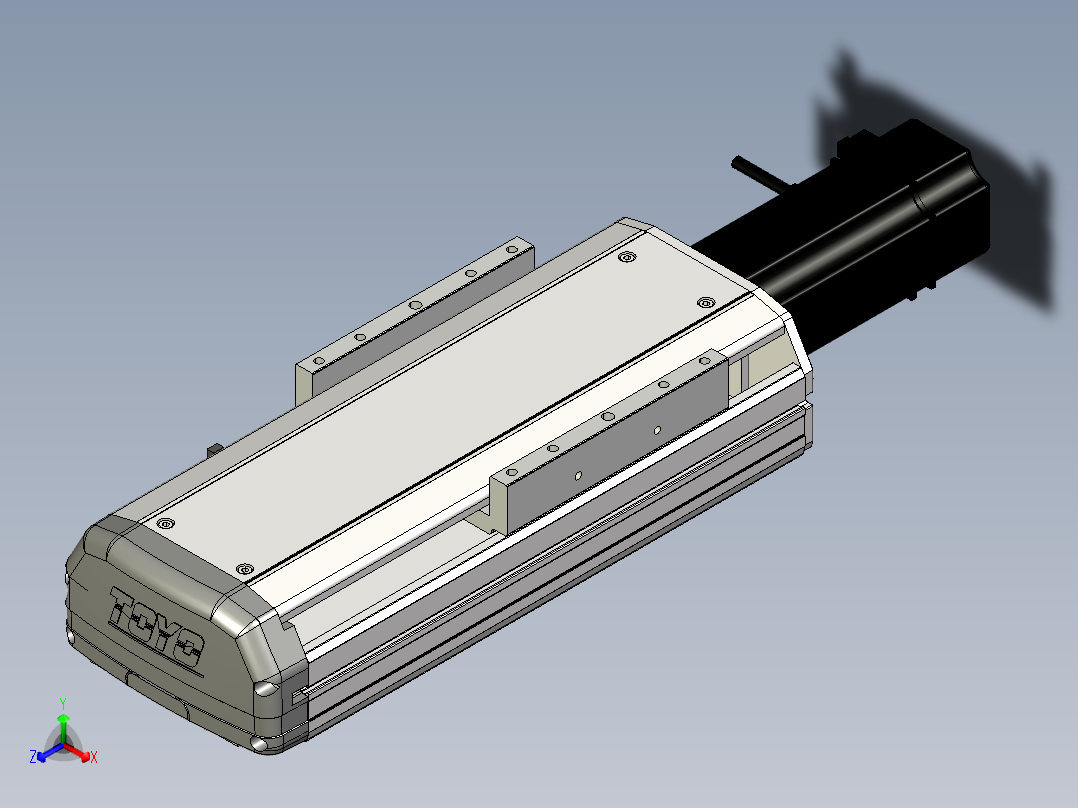 Toyo东佑达直线模组-ETH14-100-BC-400W+煞車正等轴测图