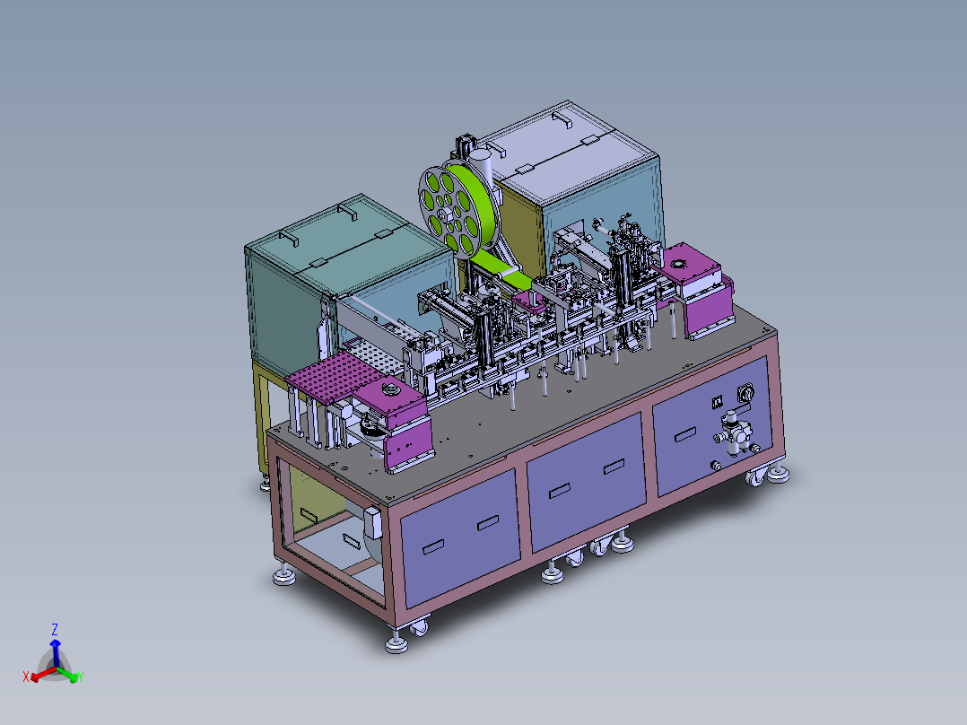 T600 环型链条式载具组装机