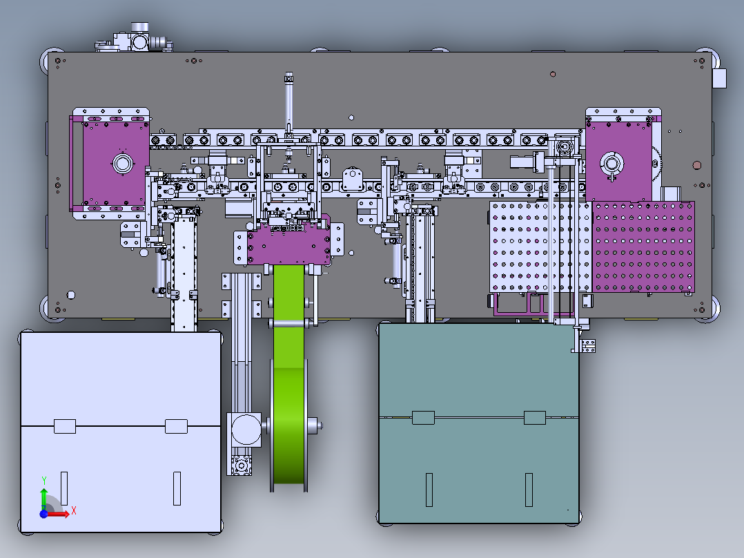 T600 环型链条式载具组装机前视图