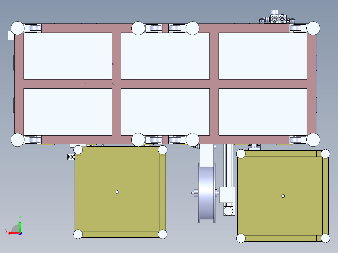 T600 环型链条式载具组装机后视图