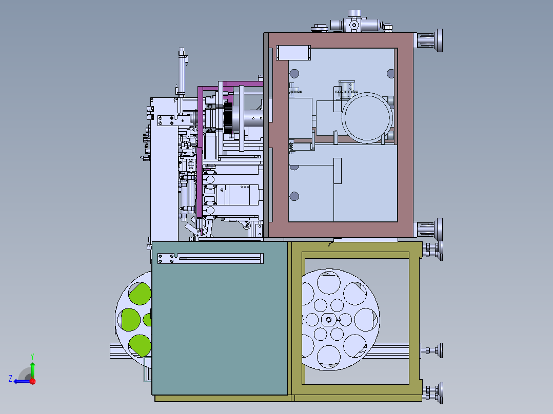 T600 环型链条式载具组装机右视图