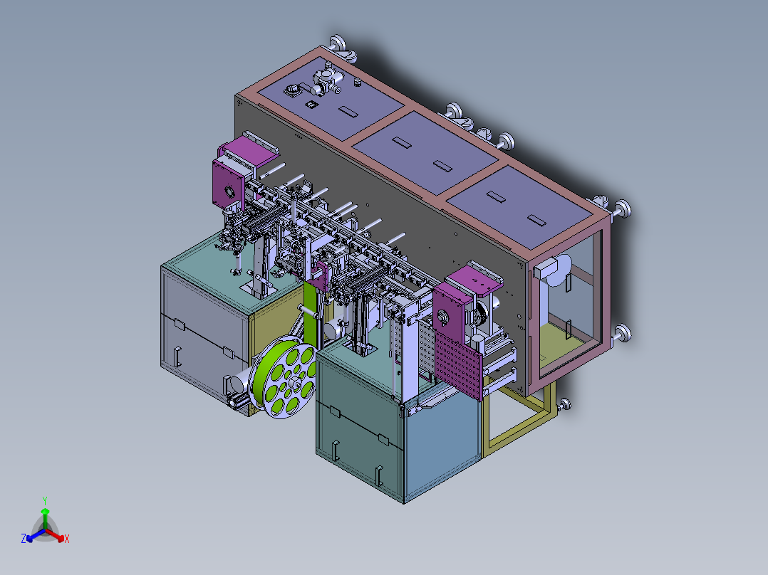 T600 环型链条式载具组装机正等轴测图