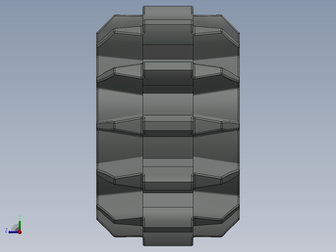 32270 Old Grey Technic Gear 12 Tooth Double Bevel.SLDPRT右视图