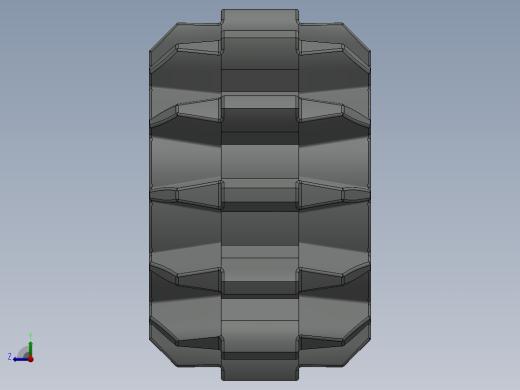 32270 Old Grey Technic Gear 12 Tooth Double Bevel.SLDPRT右视缩略图