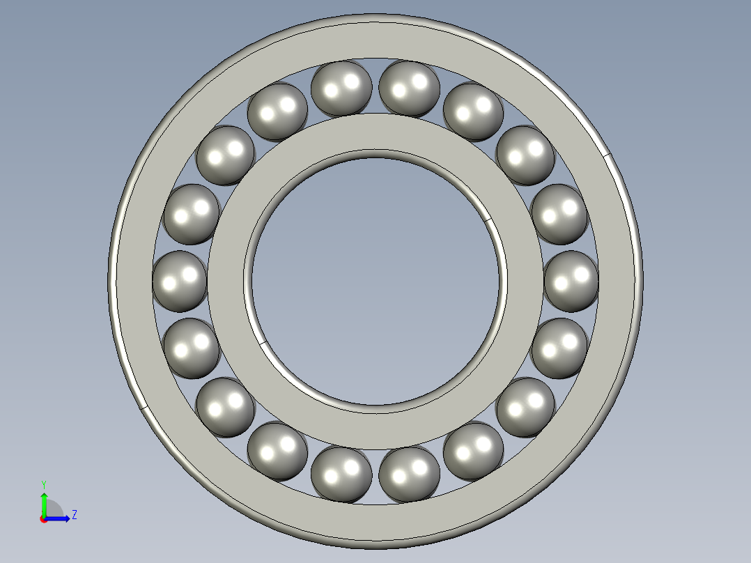 深沟球轴承6312左视图