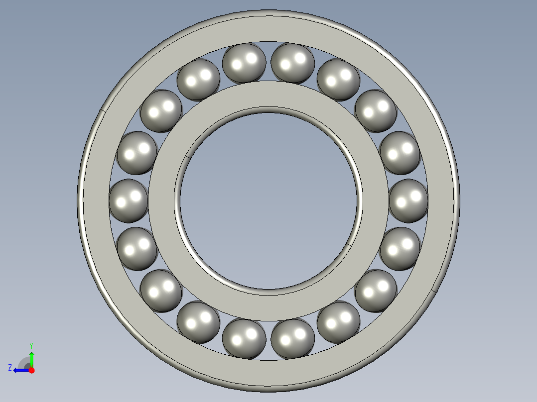 深沟球轴承6312右视图