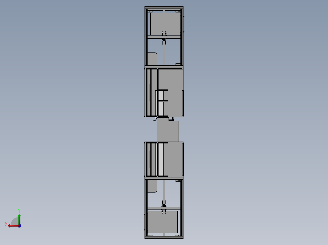 小型航吊搬运线后视图
