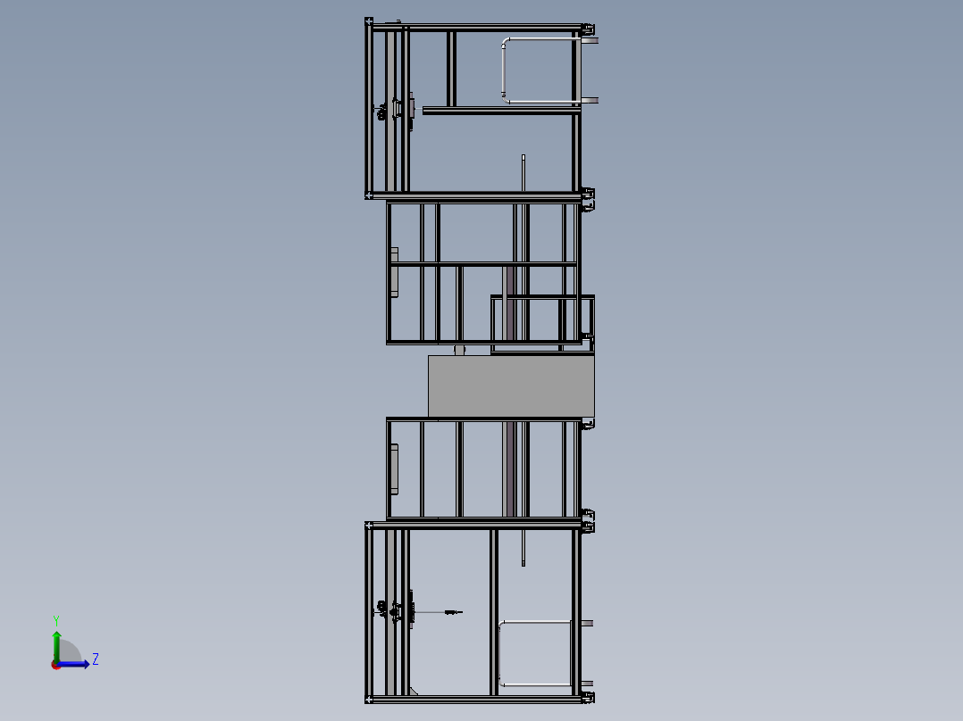 小型航吊搬运线左视图