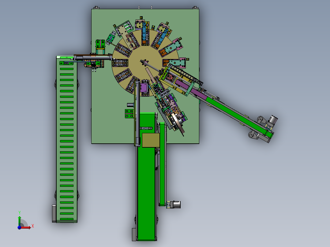 自动测试贴模机前视图