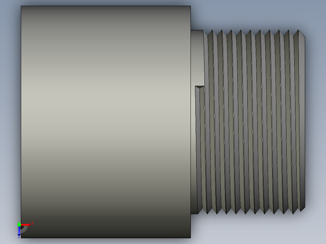 船舶管路系统SeaCor_MaleAdapter_SxMPT_37J136012_1.25in俯视图