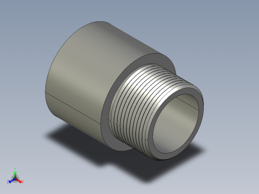 船舶管路系统SeaCor_MaleAdapter_SxMPT_37J136012_1.25in正等轴测缩略图