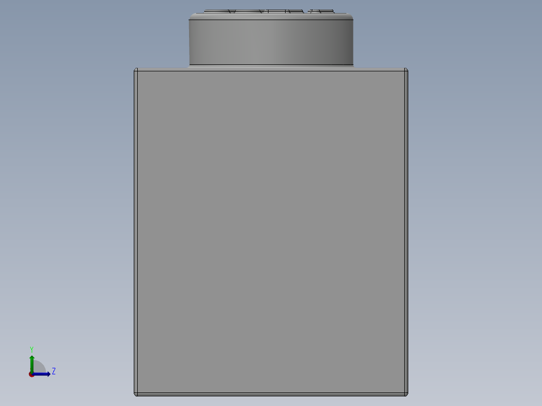 乐高套装 4421基本积木-300801 White Brick 1 x 8.SLDPRT左视图