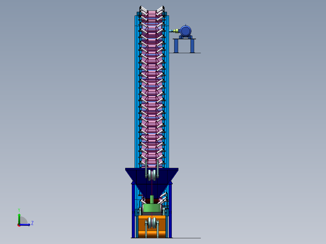 皮带运输机左视图