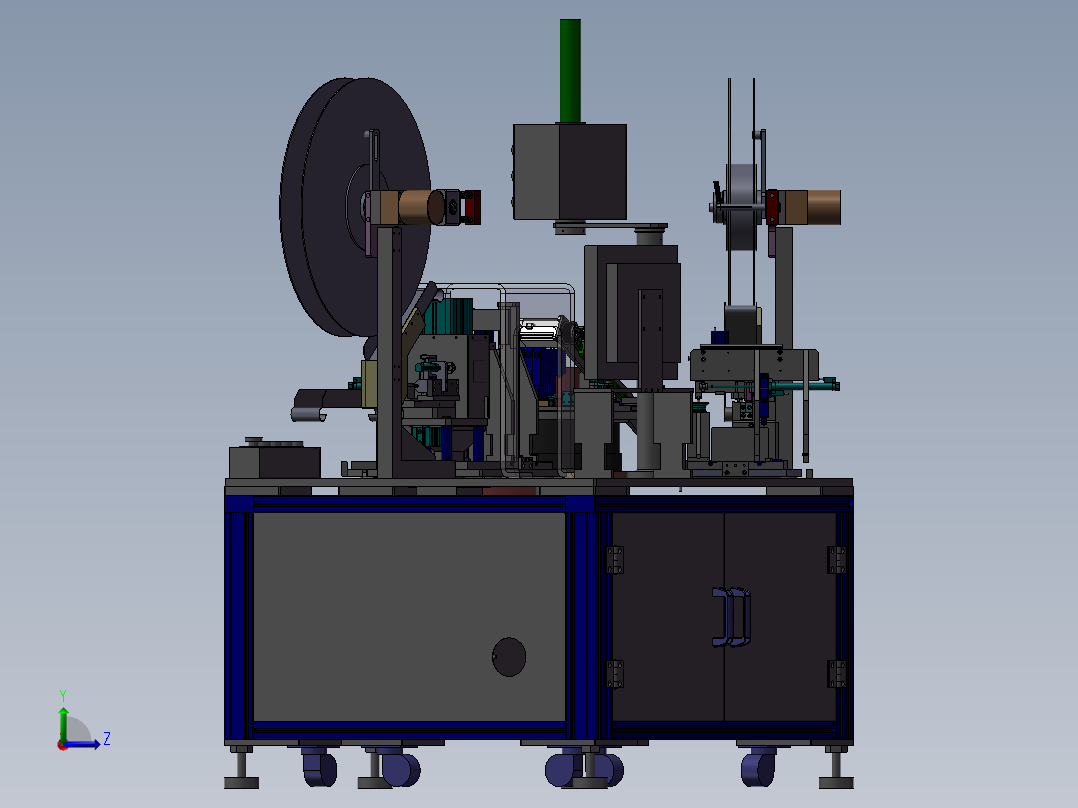 五金件自动组装机左视图