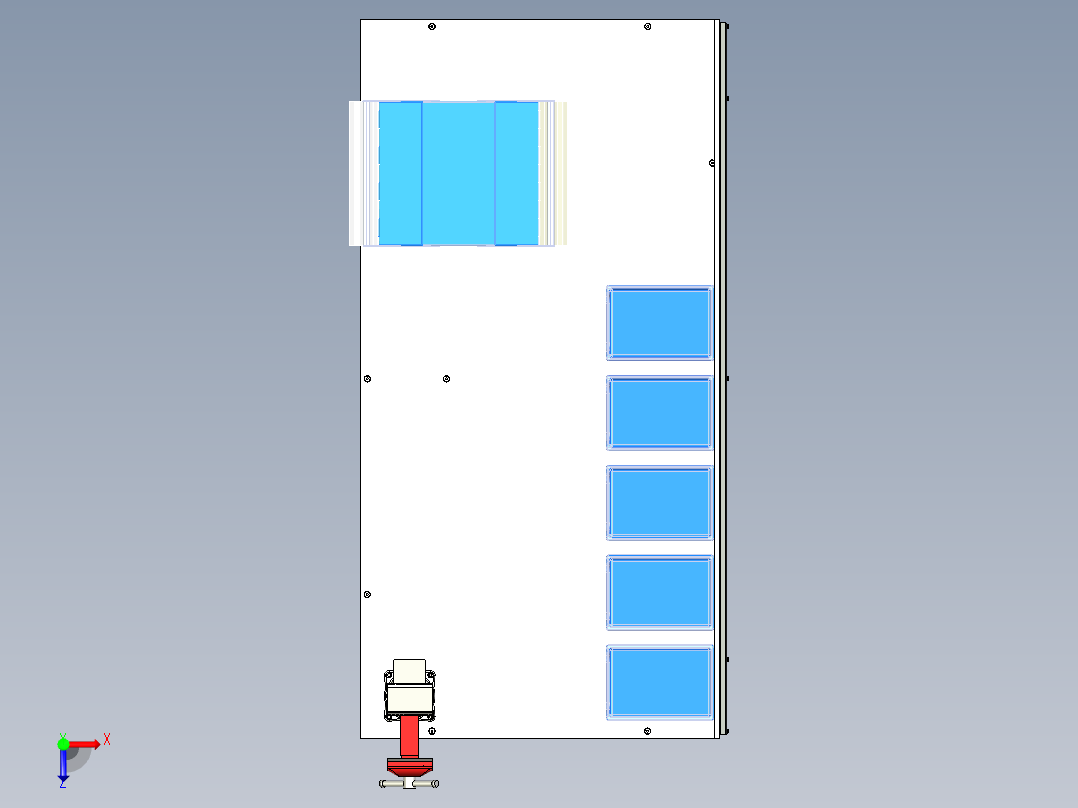 简单的工作台设计俯视图