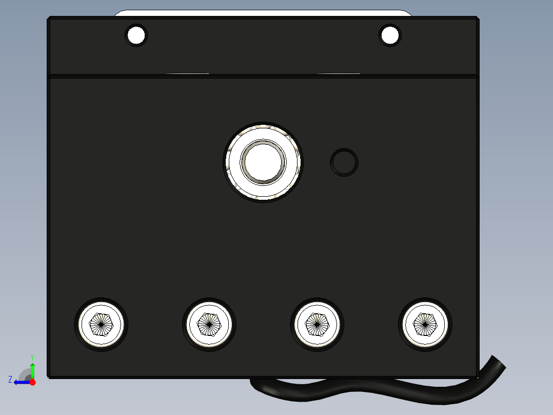 300mm步进电机滑台右视图