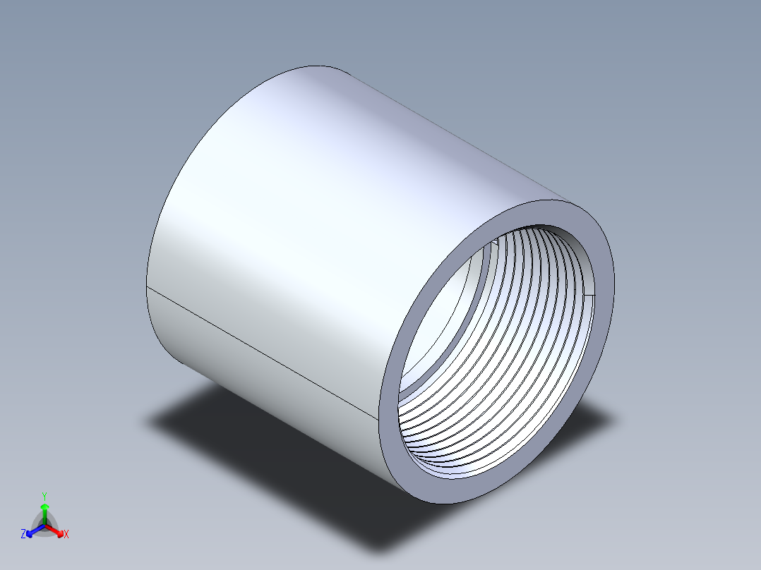 聚氯乙烯配件14-Sch80_FemaleAdapter_SxFPT_835-025 _2.5in主视图