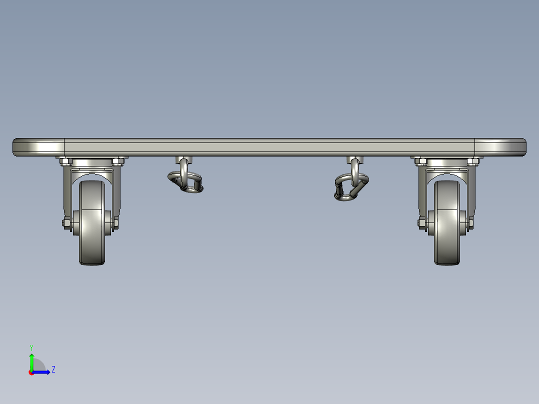 家具手推车左视图