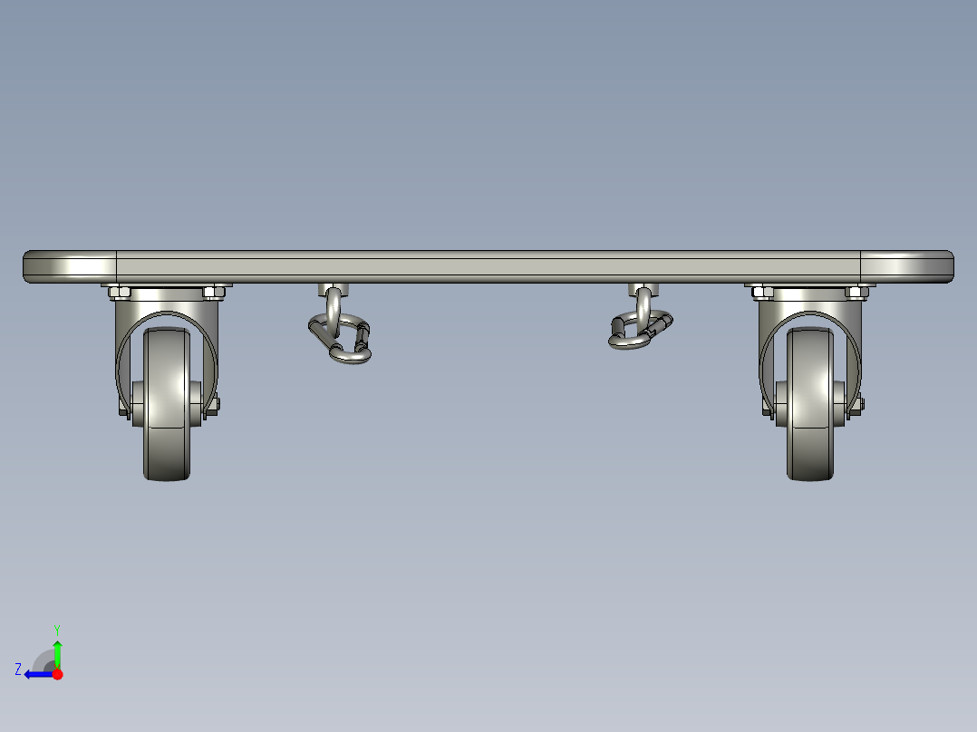 家具手推车右视图