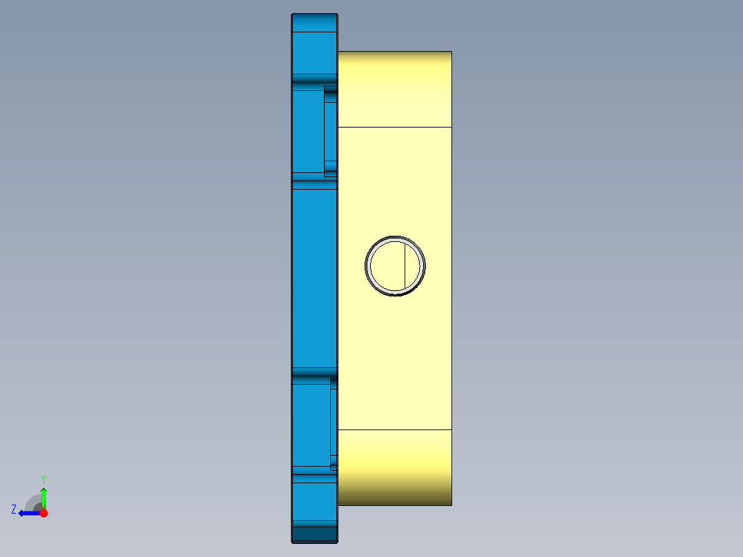 CS19-C-CNC4-Shebian-180523笔记本CNC工装夹具三维模型右视图