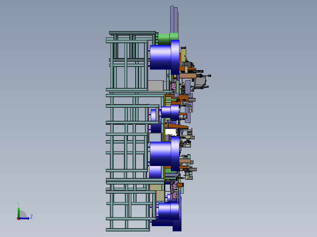 弹药盒自动组装检测设备sw18可编辑左视图