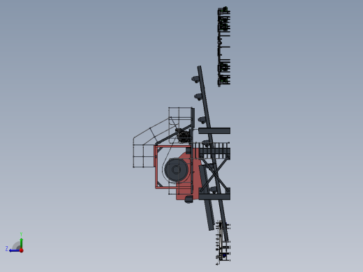 砂石筛选上料传料自动生产线设计sw17可编辑右视缩略图