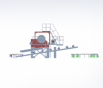 砂石筛选上料传料自动生产线设计sw17可编辑缩略图