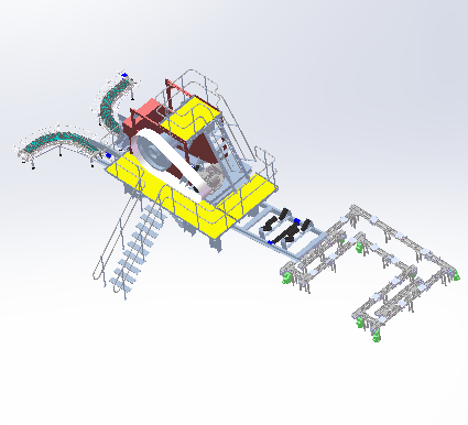 砂石筛选上料传料自动生产线设计sw17可编辑缩略图