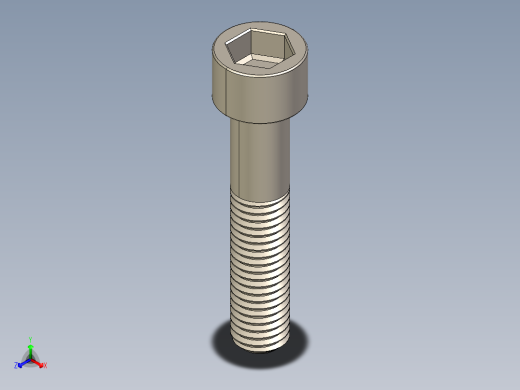Screw_DIN_912_M10x50_A2.STEP公制内六角螺钉