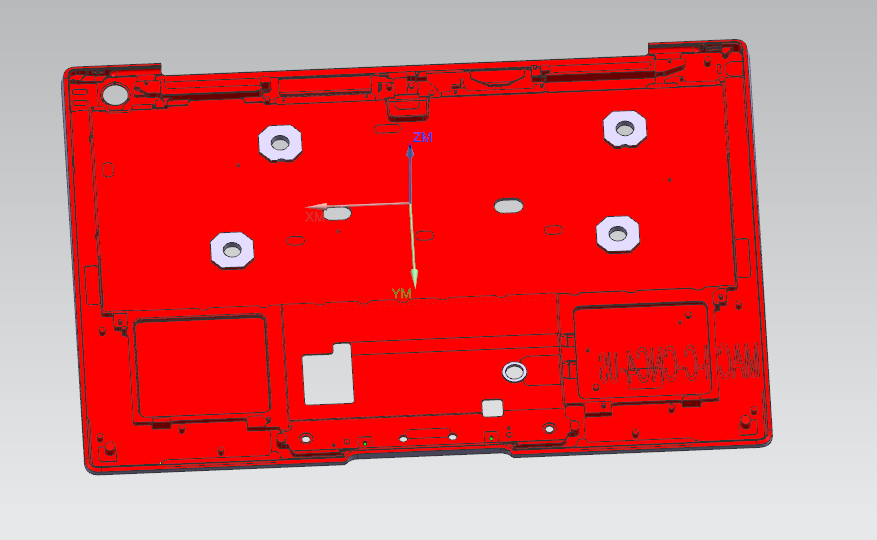 笔记本C壳加工内腔程序模型