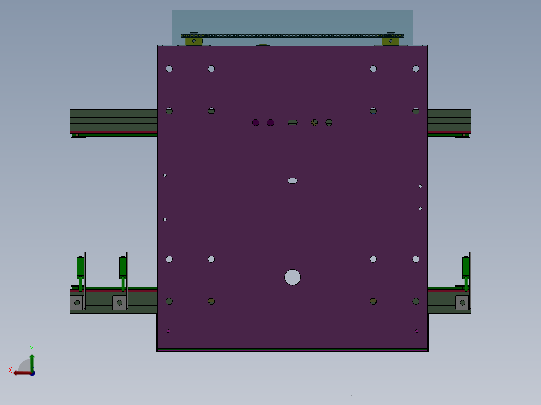 进料输送带后视图