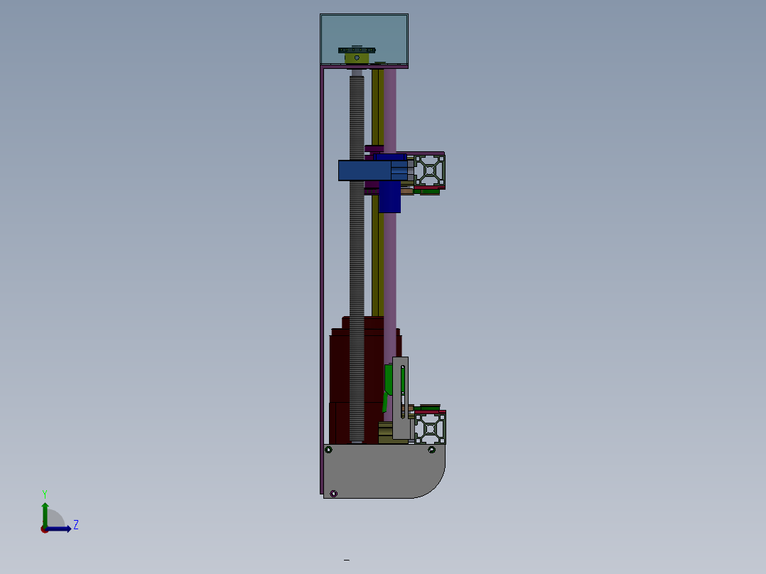进料输送带左视图