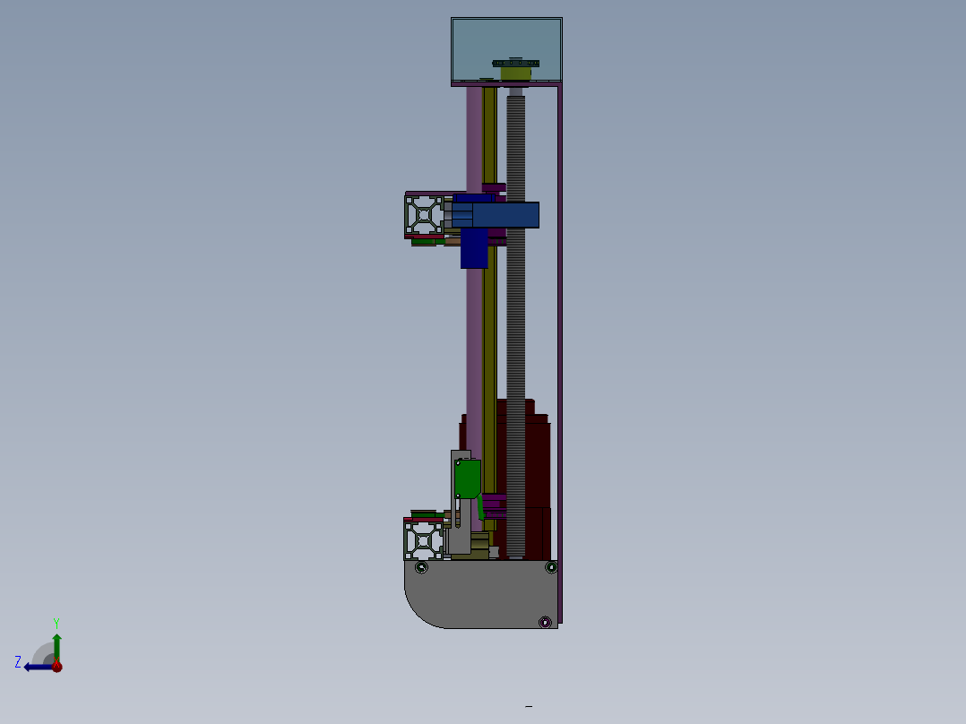 进料输送带右视图