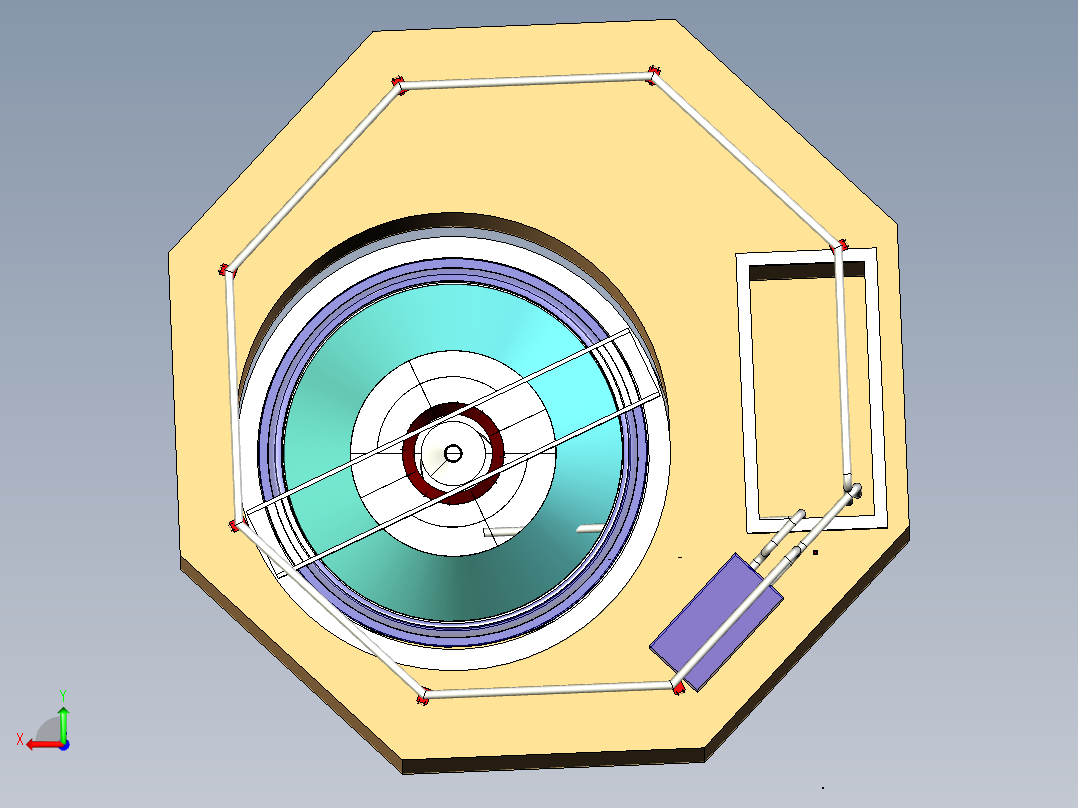 B2003945-饮用水工厂混凝反应器后视图