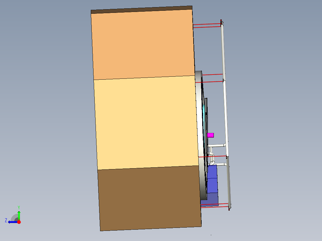 B2003945-饮用水工厂混凝反应器右视图