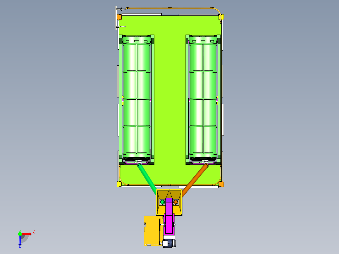 分离机设备正等轴测图