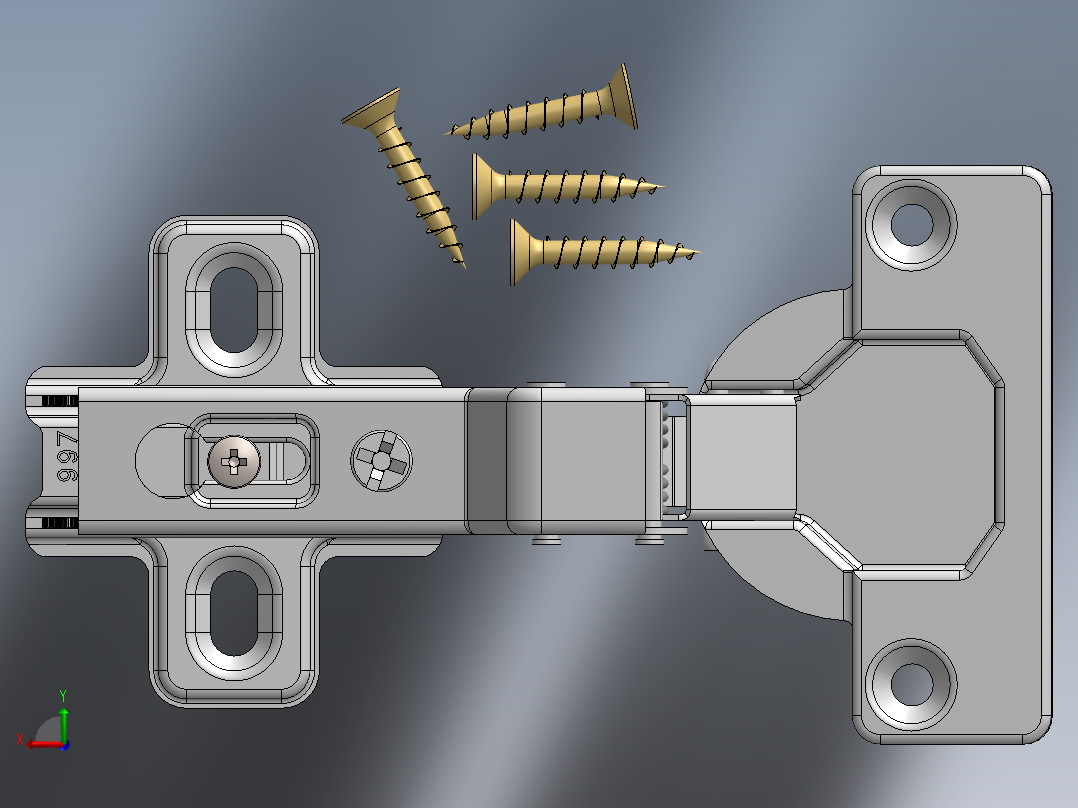 铰链、-铰链blum-hin后视图