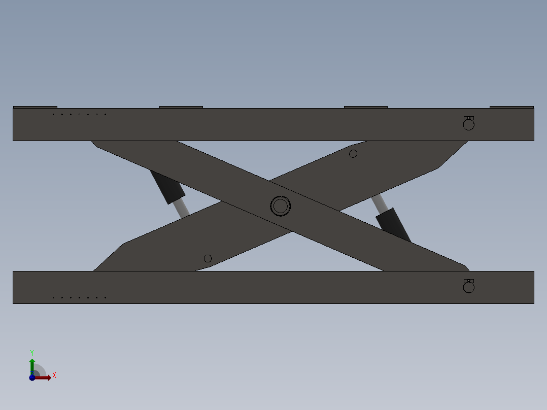 剪叉式升降机 、32吨剪刀升降机前视图