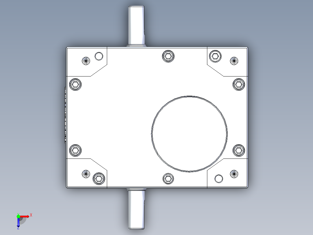 RU45DH升降摇摆型俯视图