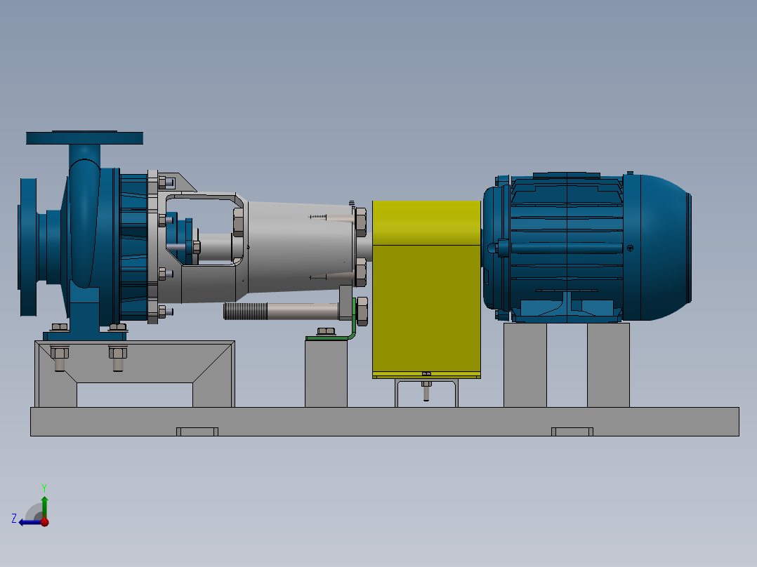 泵、水泵(53)右视图