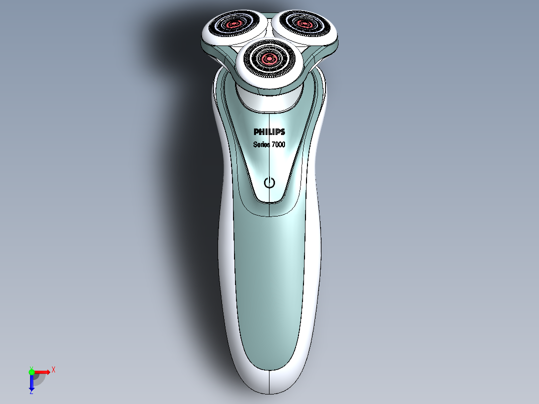 剃须刀、刮胡刀(7)俯视图