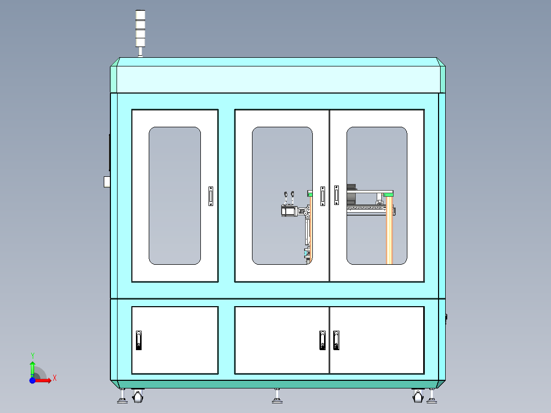 电池分拣机前视图