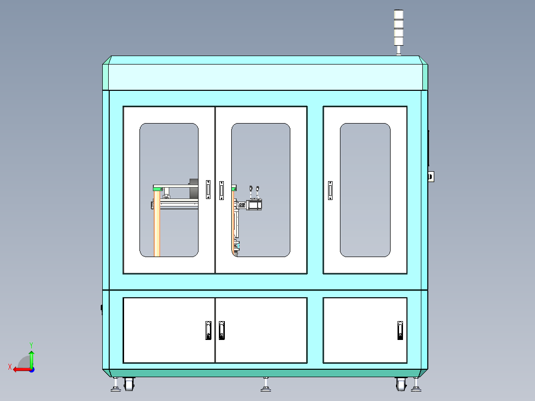 电池分拣机后视图