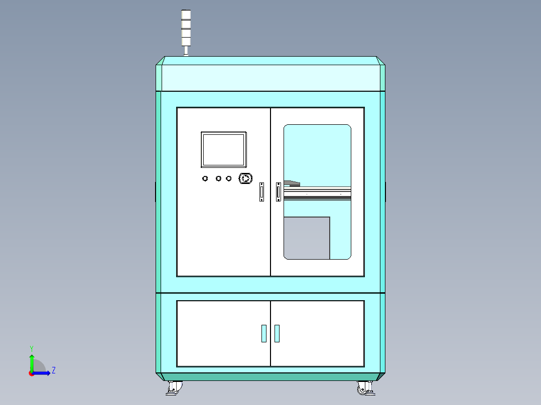 电池分拣机左视图