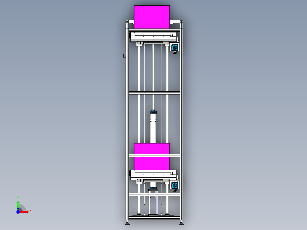 带移栽功能升降机前视图