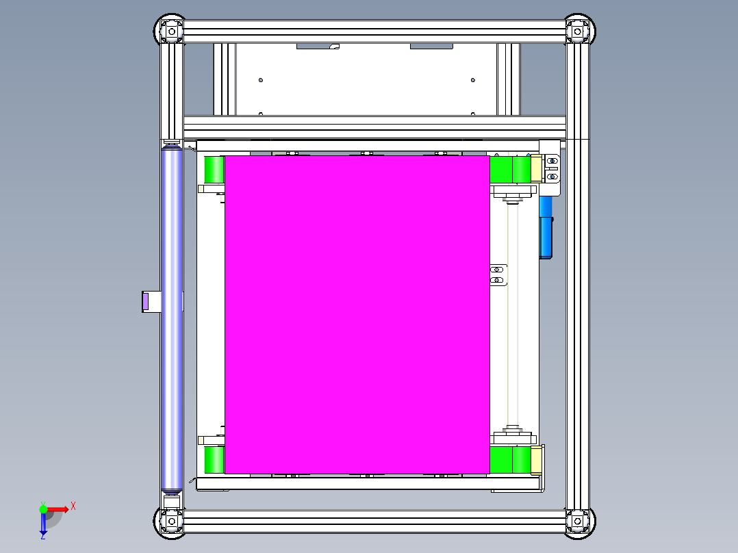 带移栽功能升降机俯视图