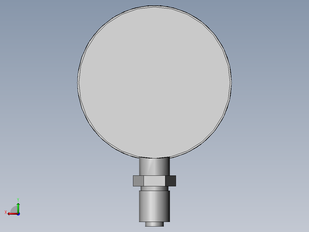Y-100压力表-J后视图
